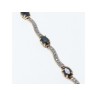 925 STERLING SILVER GOLD PLATED SAPPHIRES BRACELET