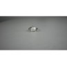 925 Sterling Silver Pearl & Colorless Spinel Ring Size 8