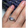 925 Sterling Silver Moonstone Ring Size 7
