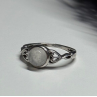 925 Sterling Silver Moonstone Ring Size 7