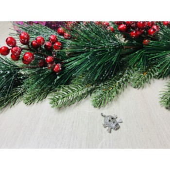 925 Sterling Silver CZ Skull Pendant