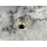 500 Silver Black Nephrite Ring Size 6.75