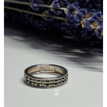 925 Sterling Silver Marcasite Ring Size 6