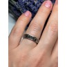 925 Sterling Silver Marcasite Ring Size 6