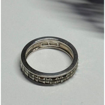 925 Sterling Silver Marcasite Ring Size 6