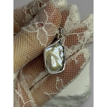 925 STERLING SILVER PEARL PENDANT LENGTH 1.3 INCH