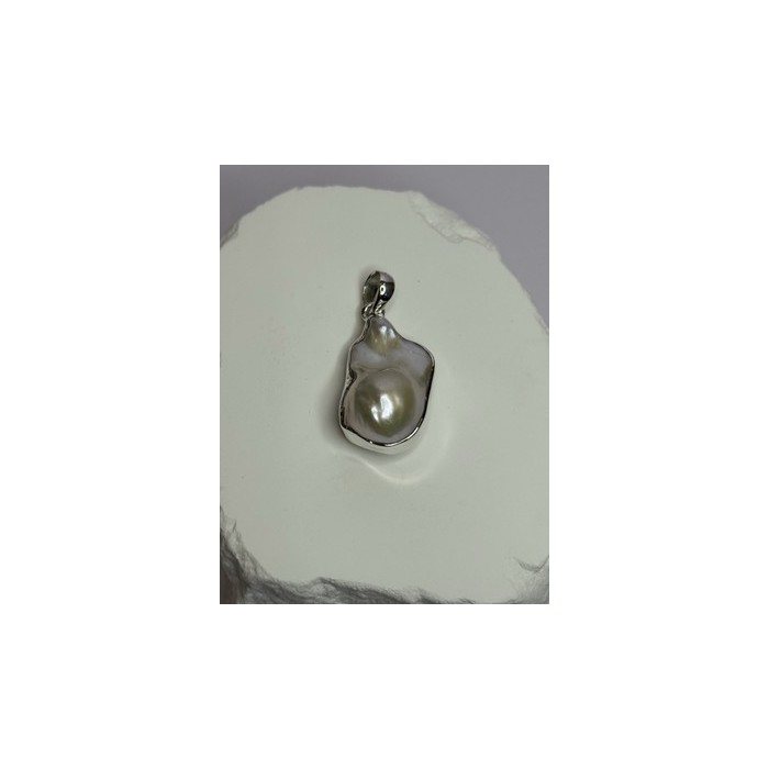 925 STERLING SILVER PEARL PENDANT LENGTH 1.3 INCH