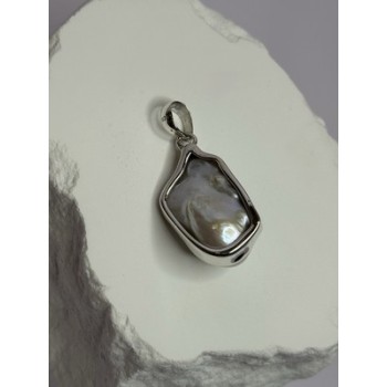 925 STERLING SILVER PEARL PENDANT LENGTH 1.3 INCH