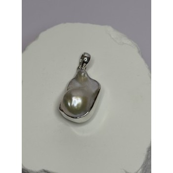 925 STERLING SILVER PEARL PENDANT LENGTH 1.3 INCH