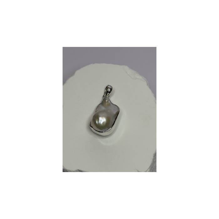925 STERLING SILVER PEARL PENDANT LENGTH 1.3 INCH