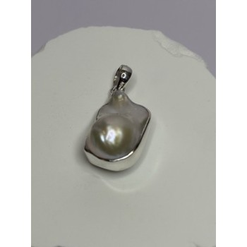 925 STERLING SILVER PEARL PENDANT LENGTH 1.3 INCH