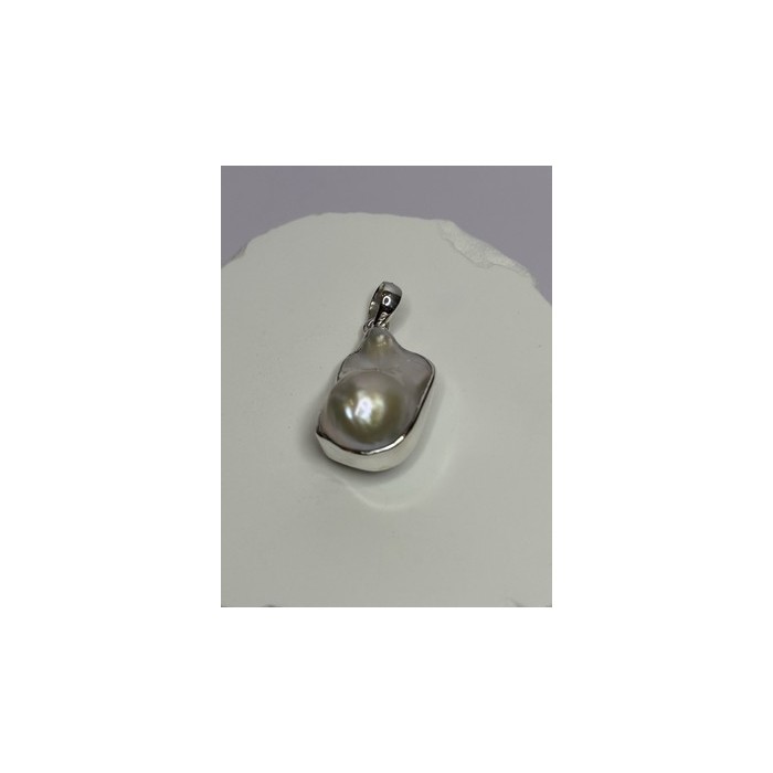 925 STERLING SILVER PEARL PENDANT LENGTH 1.3 INCH