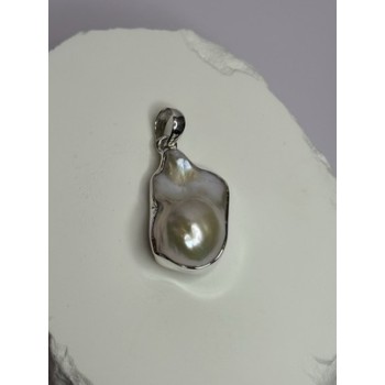 925 STERLING SILVER PEARL PENDANT LENGTH 1.3 INCH