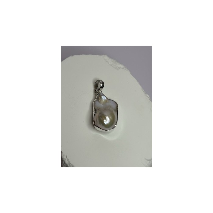 925 STERLING SILVER PEARL PENDANT LENGTH 1.3 INCH