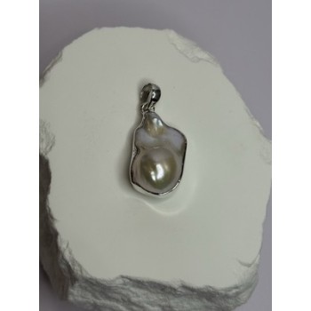 925 STERLING SILVER PEARL PENDANT LENGTH 1.3 INCH