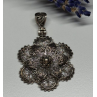 925 Sterling Silver Flower Pendant