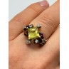 925 STERLING SILVER SLV TOURMALINES & DIAMONDS RING SIZE 5.5