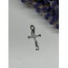 925 Sterling Silver Cross CZ Lenght 26.5 Mm