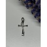 925 Sterling Silver Cross CZ Lenght 26.5 Mm
