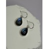 925 Sterling Silver Labradorite Earrings Length 1.2 Inch