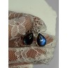 925 Sterling Silver Labradorite Earrings Length 1.2 Inch