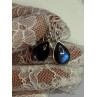925 Sterling Silver Labradorite Earrings Length 1.2 Inch
