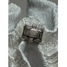 925 Sterling Silver Diamonds Men's Ring Size 9