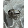 925 Sterling Silver Diamonds Men's Ring Size 9