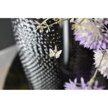 925 Sterling Silver CZ Butterfly Pendant