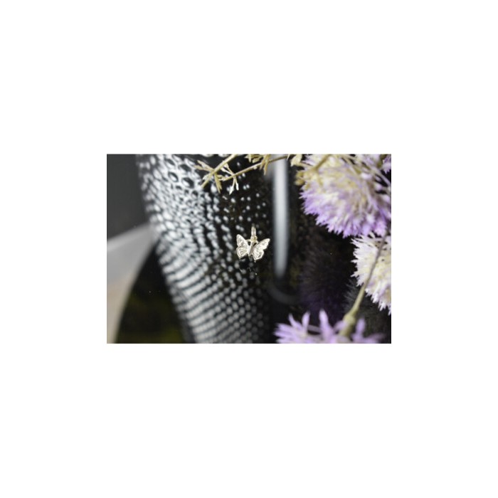 925 Sterling Silver CZ Butterfly Pendant