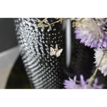 925 Sterling Silver CZ Butterfly Pendant