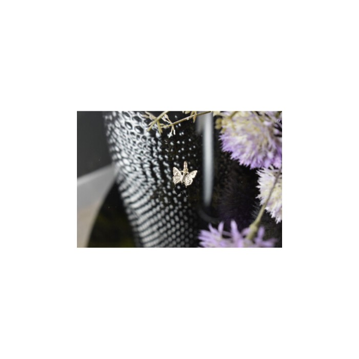 925 Sterling Silver CZ Butterfly Pendant