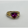 925 STERLING SILVER PINK TOPAZ RING SIZE 9