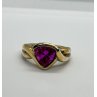 925 STERLING SILVER PINK TOPAZ RING SIZE 9