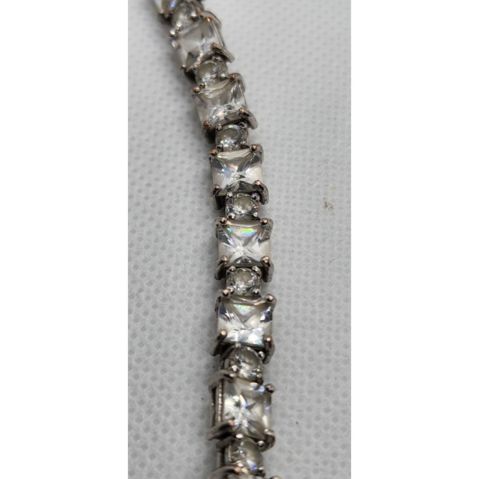 925 STERLING SILVER QUARTZ BRACELET SIZE 7 IN