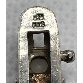 925 STERLING SILVER QUARTZ BRACELET SIZE 7 IN