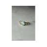 14K YELLOW GOLD TOPAZ RING SIZE 9