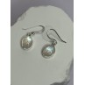 925 Sterling Silver Moonstone Earrings Length 1.1 Inch