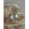 925 Sterling Silver Moonstone Earrings Length 1.1 Inch