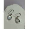 925 Sterling Silver Moonstone Earrings Length 1.1 Inch