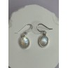 925 Sterling Silver Moonstone Earrings Length 1.1 Inch