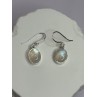 925 Sterling Silver Moonstone Earrings Length 1.1 Inch