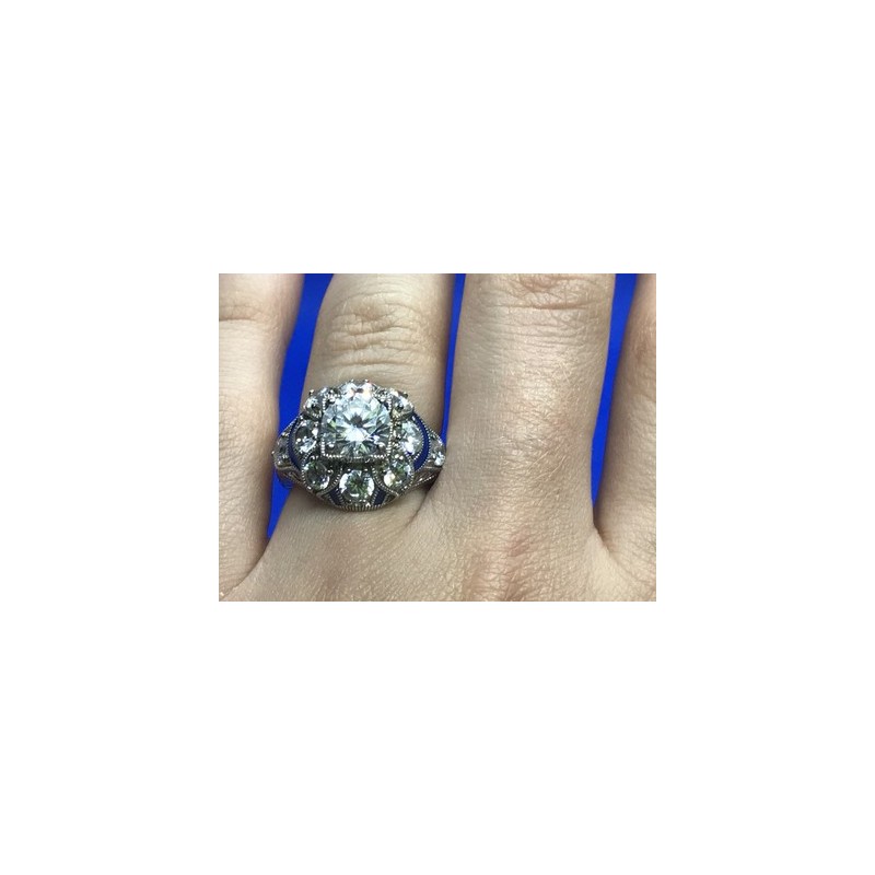 925 Sterling Silver CZ Ring Size 6.5