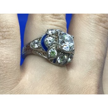 925 Sterling Silver CZ Ring Size 6.5