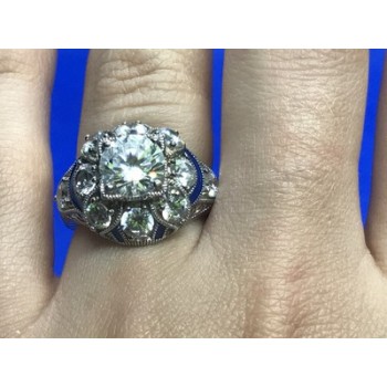 925 Sterling Silver CZ Ring Size 6.5