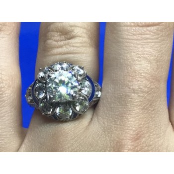 925 Sterling Silver CZ Ring Size 6.5