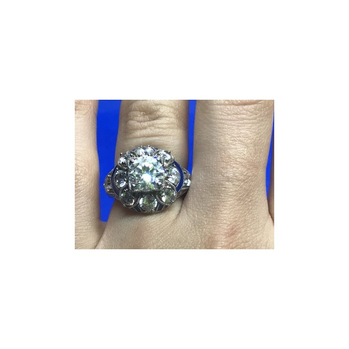 925 Sterling Silver CZ Ring Size 6.5