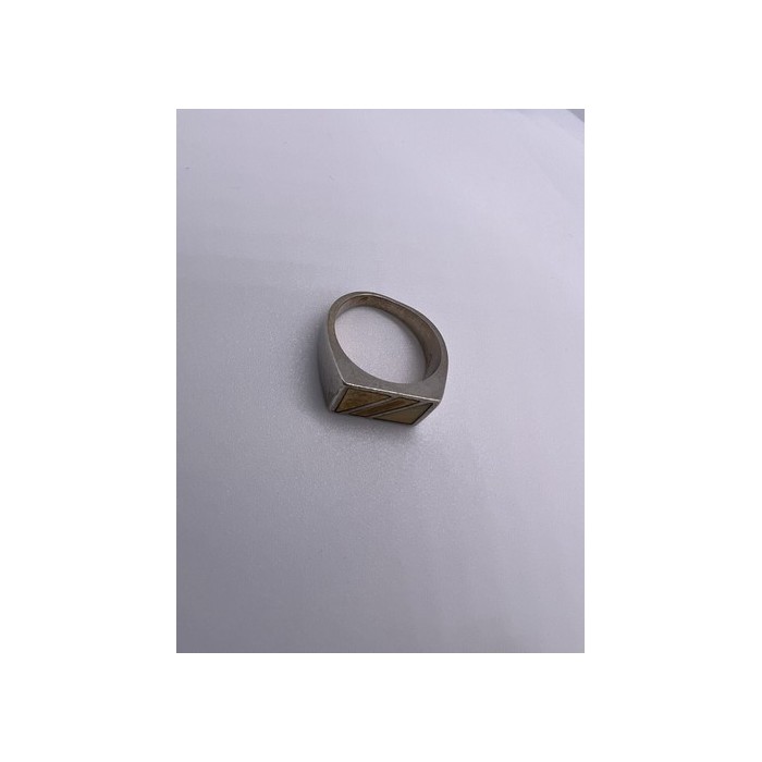 925 Sterling Silver Agate Ring Size 8