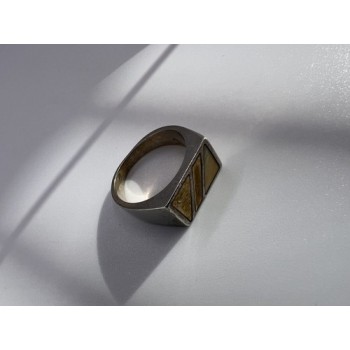 925 Sterling Silver Agate Ring Size 8