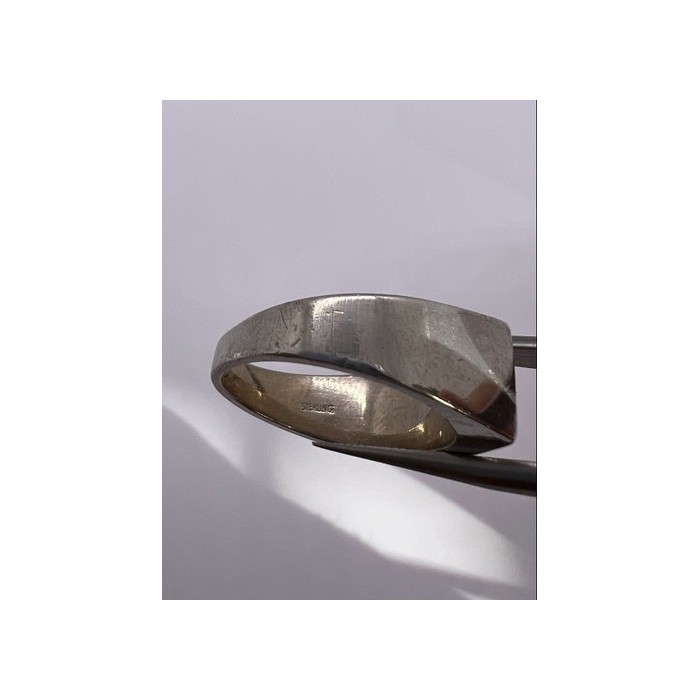 925 Sterling Silver Agate Ring Size 8